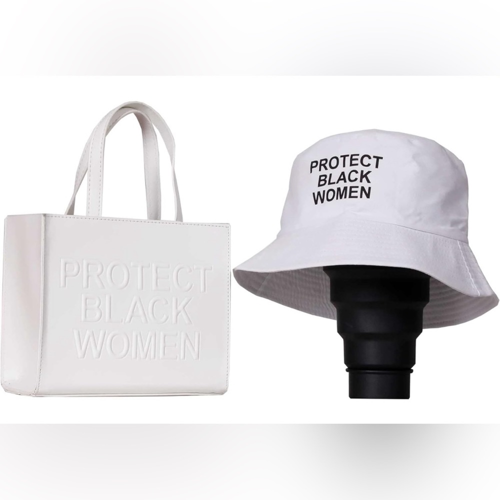 Protect Black Women Handbag/shoulder bag/crossbody bag and bucket hat
